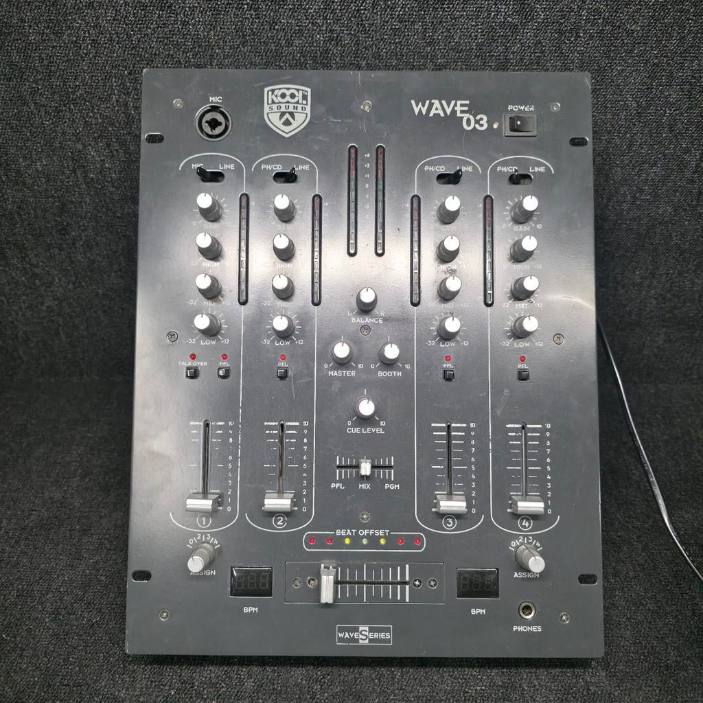KOOLSOUND WAVE 03 dj mixer mengpaneel, Ophalen of Verzenden