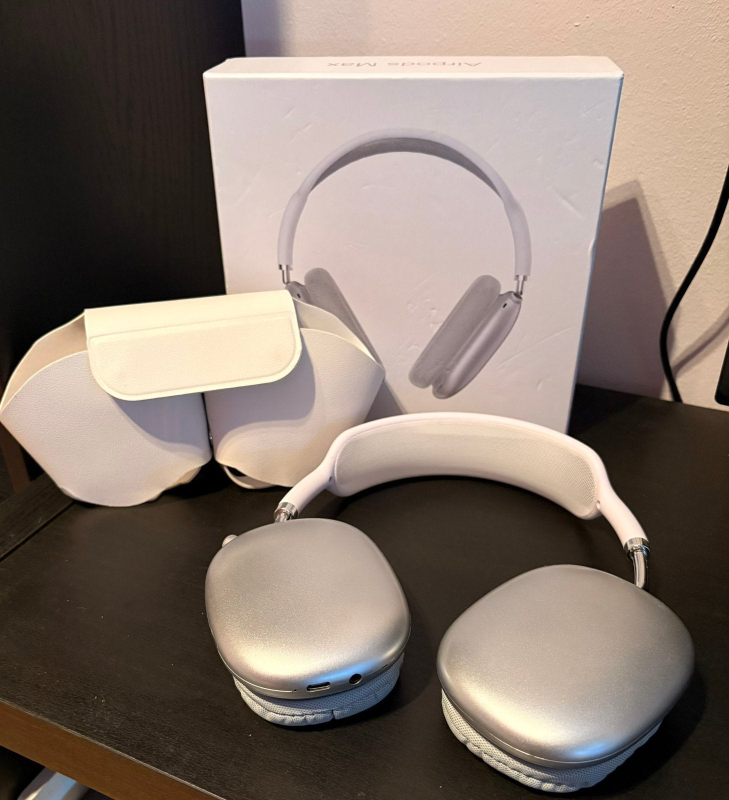 Apple AirPods Max – Lichtgrijs – Schadevrij, Audio, Tv en Foto, Hoofdtelefoons, Ophalen, Zilver, Zo goed als nieuw, Draadloos