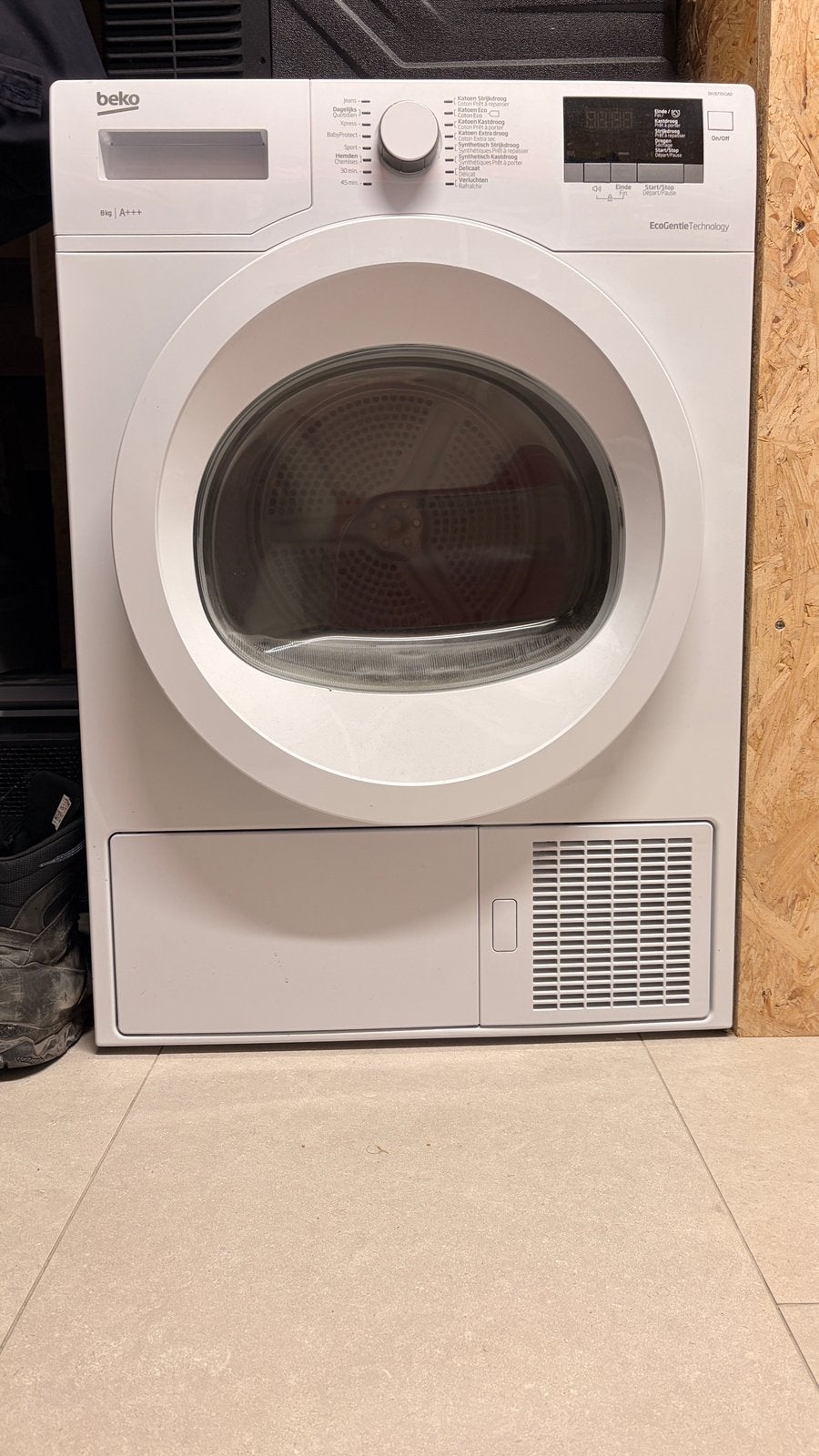 Sèche-linge à pompe à chaleur Beko 8 kg, Classe énergétique A ou plus économe, Comme neuf, Chargeur frontal, Enlèvement
