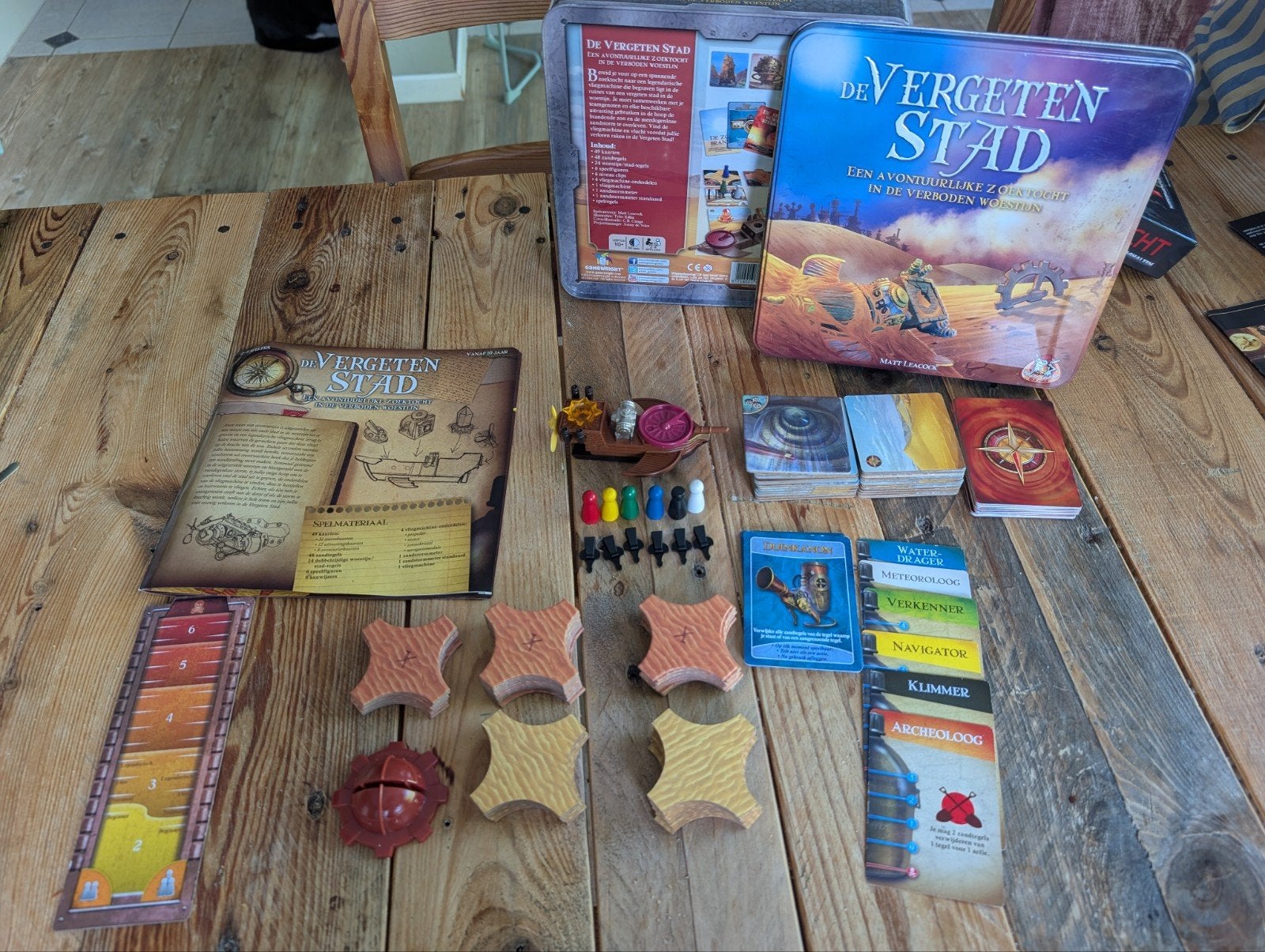 De vergeten stad - bordspel, Hobby en Vrije tijd, Gezelschapsspellen | Bordspellen, Ophalen of Verzenden, Zo goed als nieuw, White Goblin Games