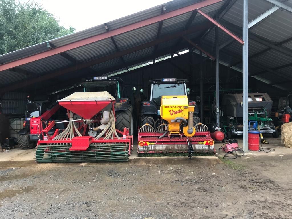 zaaien/doorzaaien van paardenweide, Ophalen