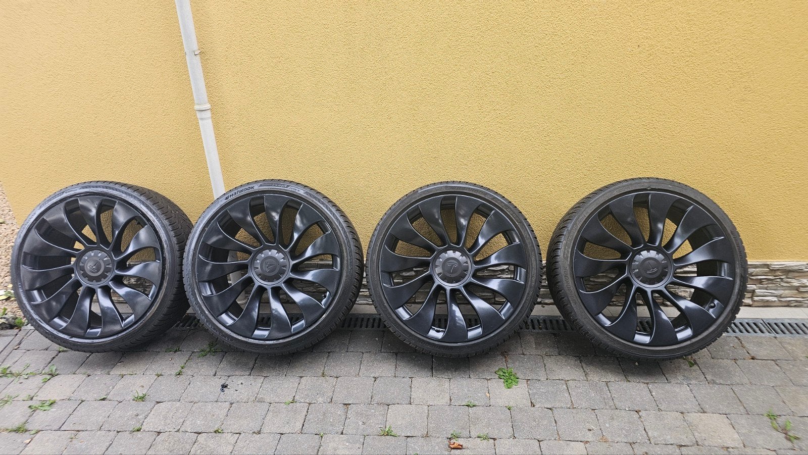 jantes Uberturbine 21 Tesla Y avec pneus Hiver et été, Enlèvement ou Envoi, Utilisé