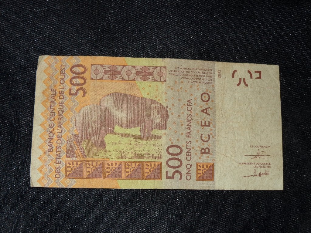Biljet van 500 frank - Senegal - Type K, Ophalen