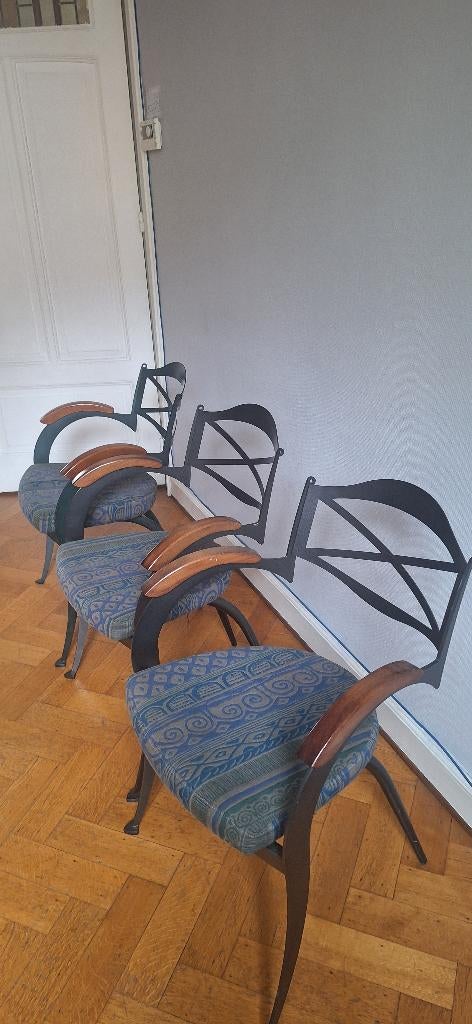 Lot de 3 chaises design, Huis en Inrichting, Stoelen, Ophalen, Drie, Design, Zo goed als nieuw
