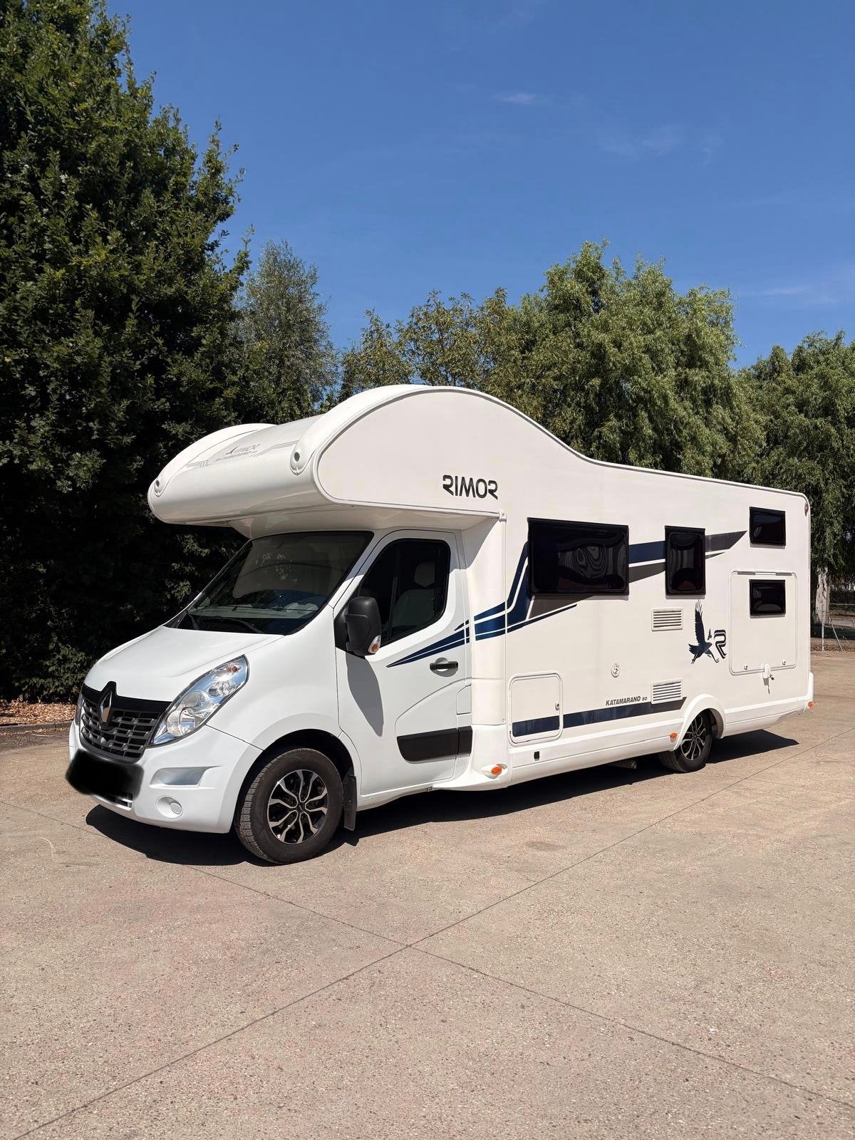Mobilhome Rimor Katamarano 50 6p., Caravans en Kamperen, Mobilhomes, Alkoof, Fietsendrager, Diesel, Particulier