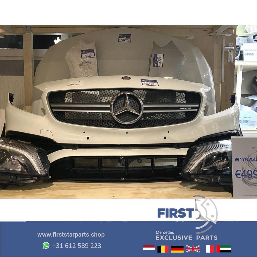 W176 A45 AMG VOORKOP FACELIFT PERFORMANCE WIT Mercedes A 45, Gebruikt, -, Voor, Ophalen of Verzenden