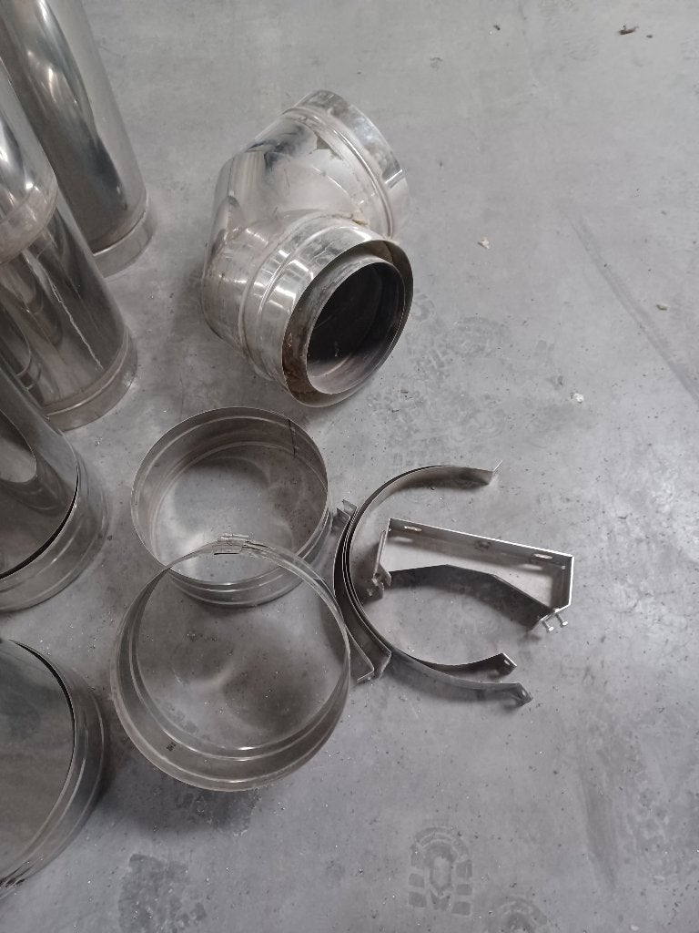 tuyau cheminée inox, Enlèvement, Utilisé