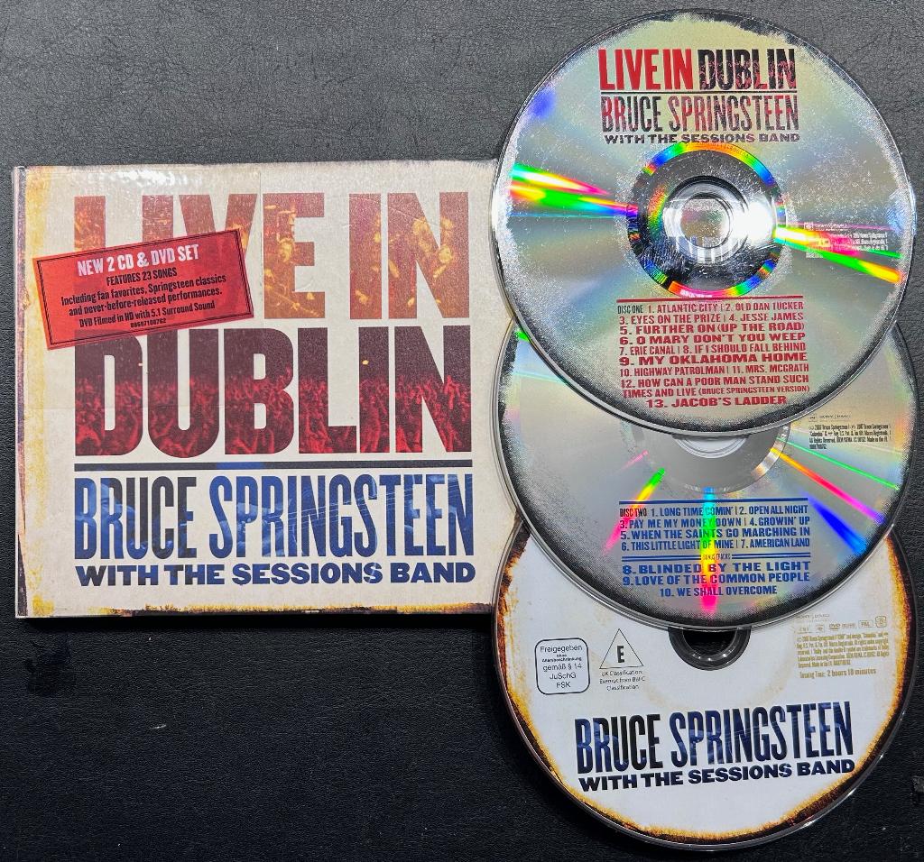 BRUCE SPRINGSTEEN - Live in Dublin ( 2CD/DVD set), Cd's en Dvd's, Cd's | Rock, Zo goed als nieuw, Poprock, Verzenden