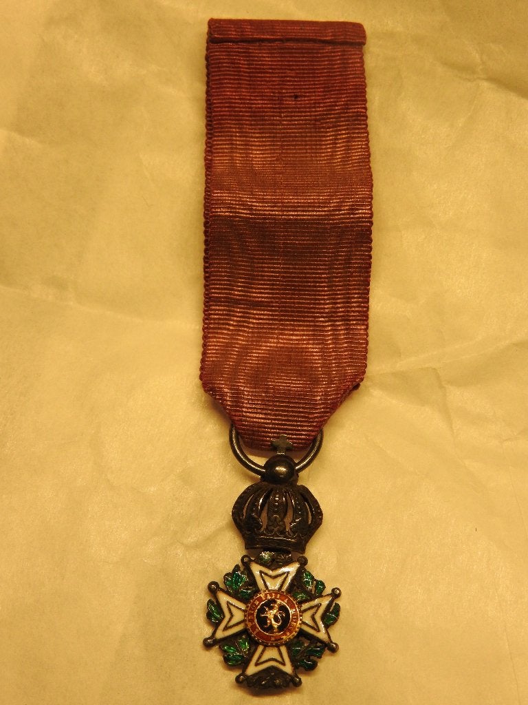Ancienne miniature Ordre Léopold Chevalier ruban original, Enlèvement ou Envoi, Autres, Ruban, Médaille ou Ailes