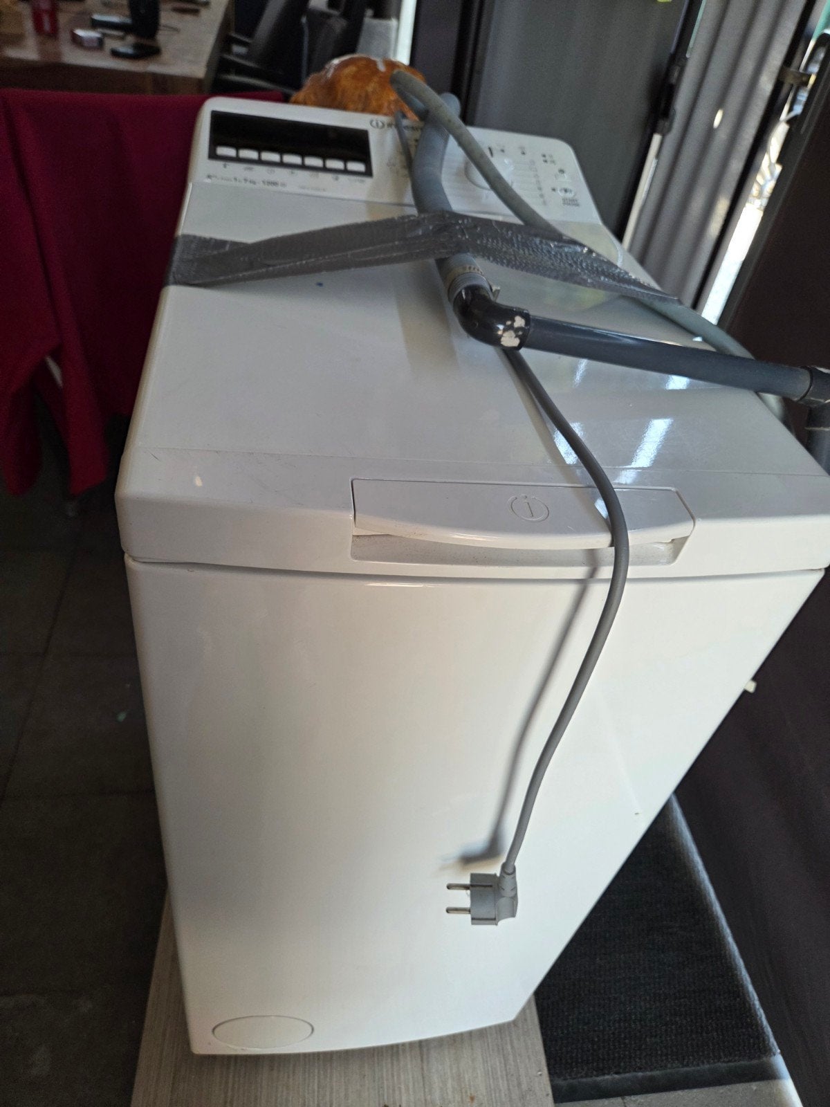 klein wasmachine, Ophalen