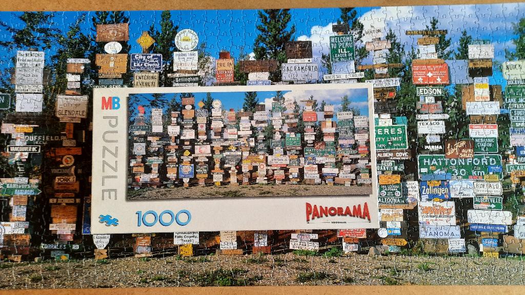 puzzle 1000 pièces, Enlèvement, 500 à 1500 pièces, Utilisé, Puzzle