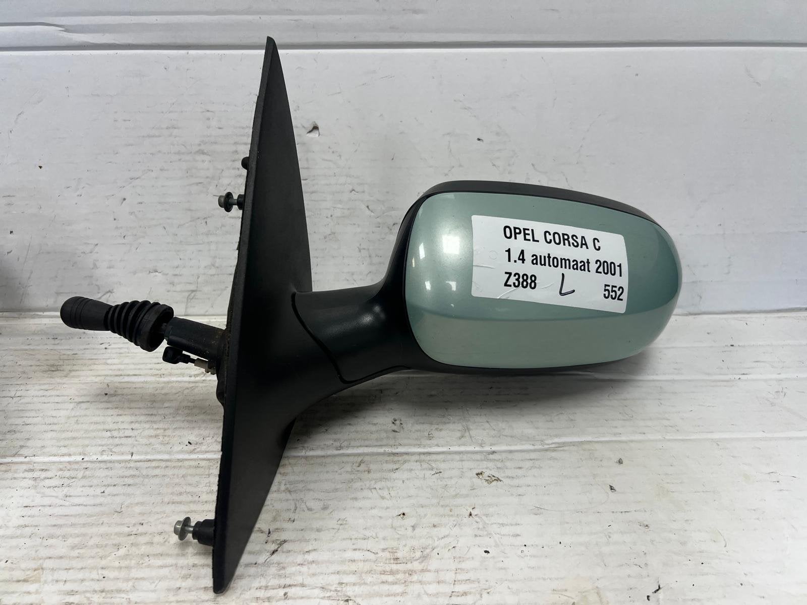 Opel Corsa C Buitenspiegel Links Groen Z388 2000-2006, Auto-onderdelen, Gebruikt, Opel Automobile GmbH, Kontakt@opel-infoservice.de