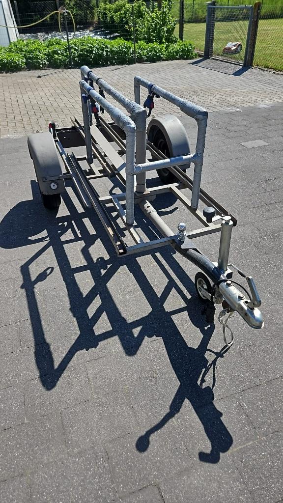 Fiets aanhangwagen/drager voor 4 electrische fietsen, Ophalen, 3 fietsen of meer, Gebruikt, Trekhaakdrager