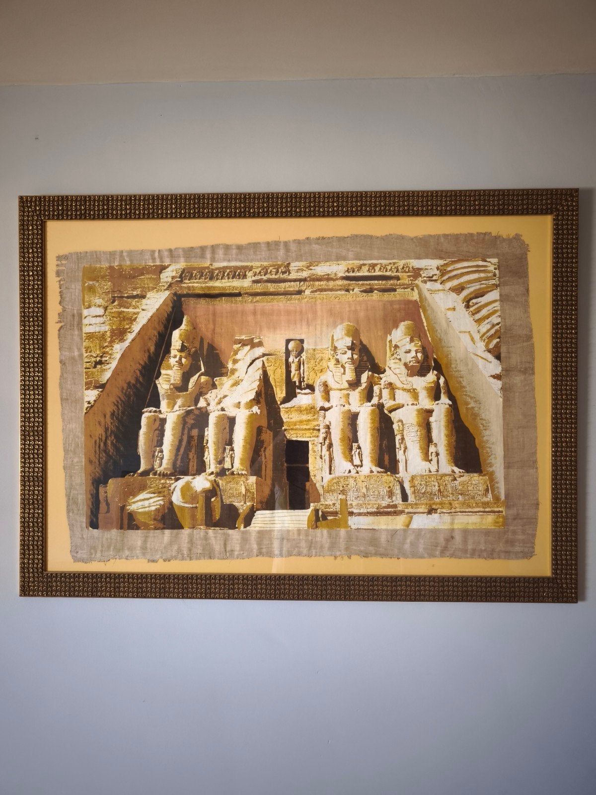Goudkleurige kader dure aan koop met perkament  van Egypte g, Antiek en Kunst, Ophalen