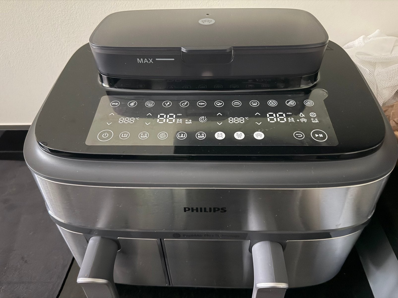 Philips Airfryer NA555 Dual Basket 9L Vapeur – NEUF + 5 ans, Enlèvement, Neuf