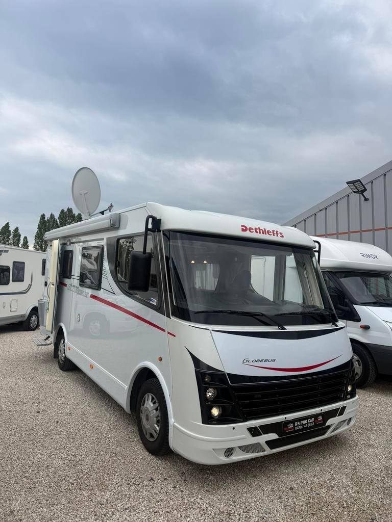 Camoing car Dethleffs Globebus 6.20M 3.0L 160cv Lit Pavillon, Jusqu'à 4, 6 à 7 mètres, Fiat, Boîte manuelle