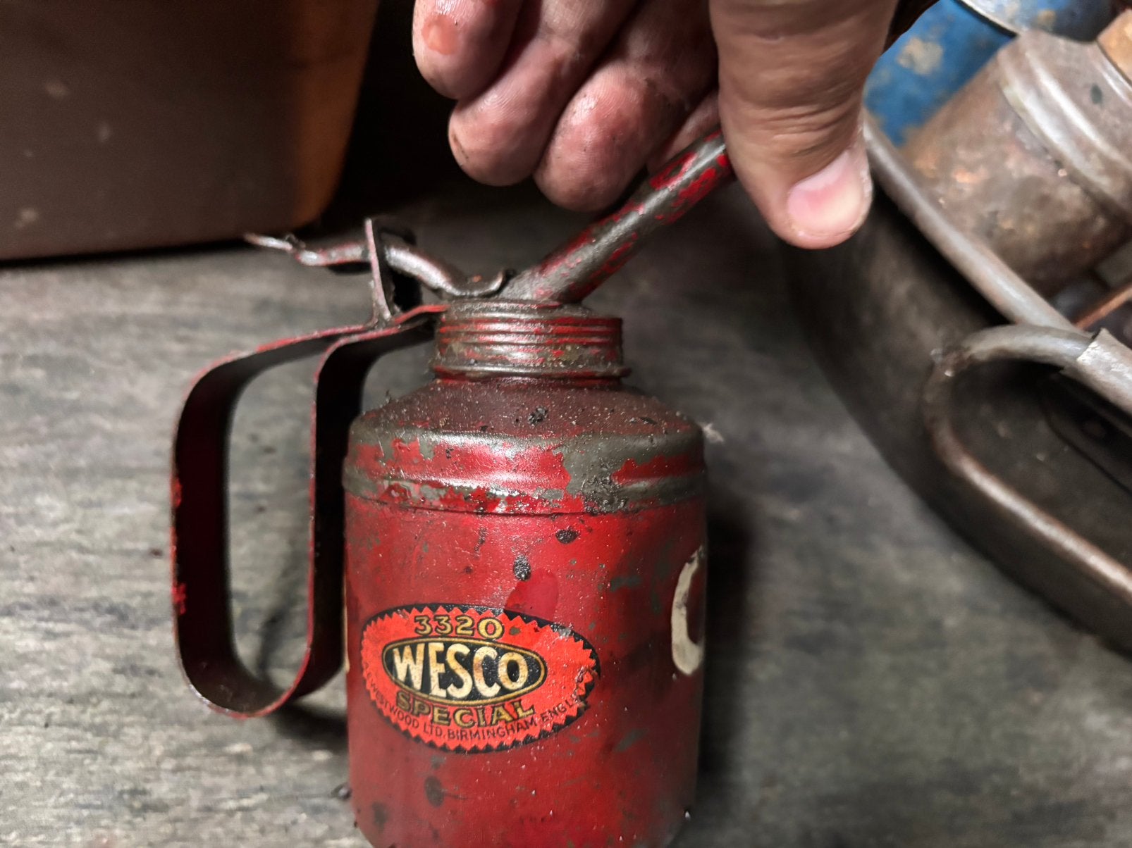 Olieburette van 50 j terug, Wesco 3320, Ophalen of Verzenden, Gebruikt