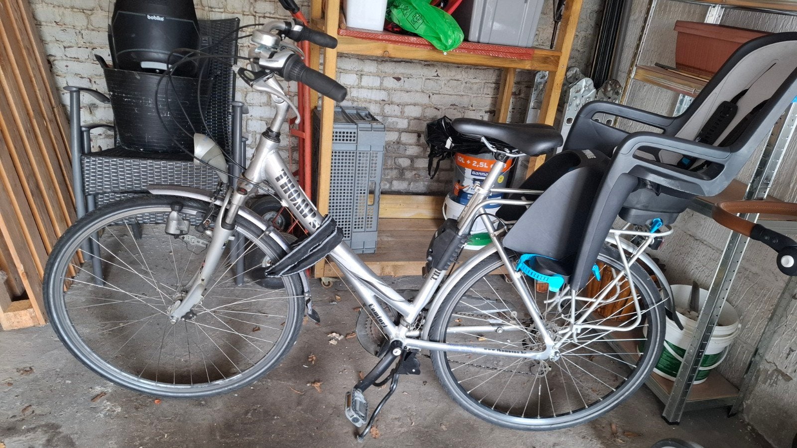 Te koop thompson damesfiets met achterzitje, Fietsen en Brommers, Ophalen