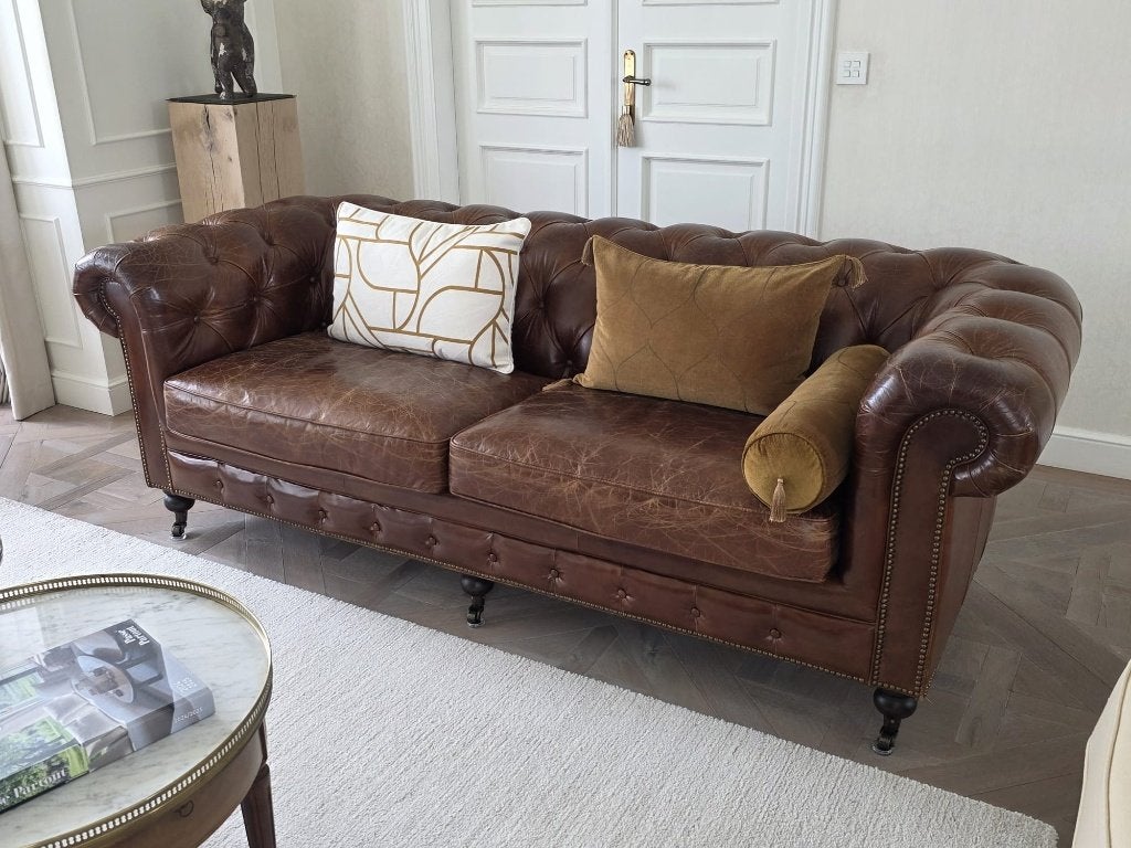 Chesterfield, Huis en Inrichting, Ophalen, Chesterfield, Driepersoons, 75 tot 100 cm
