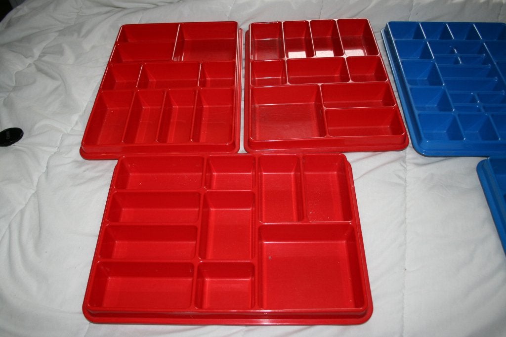 set van 6 lego opbergbakken, Ophalen of Verzenden, Gebruikt, Accessoire, Lego