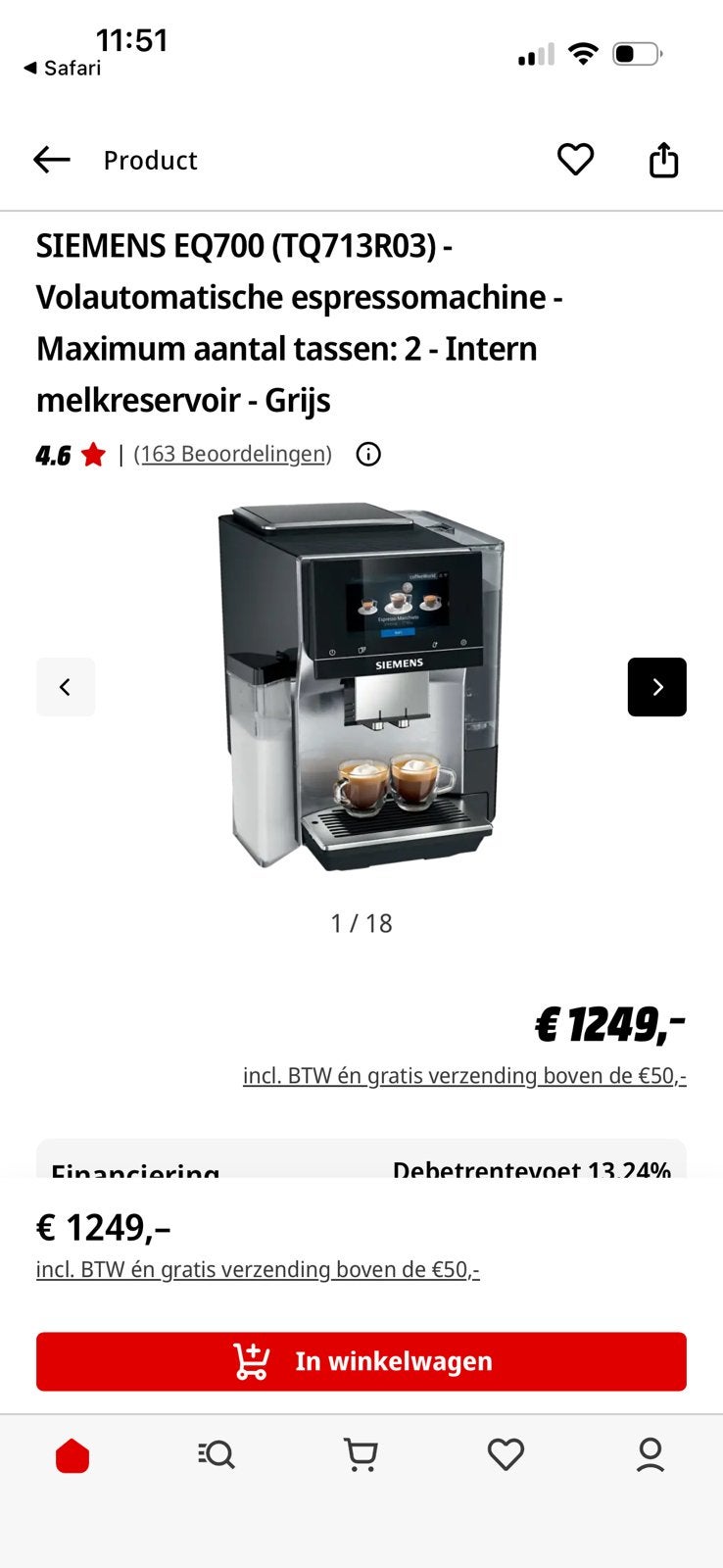 Machine à café entièrement automatique avec garantie 4 ans, Electroménager, Cafetières, Réservoir d'eau amovible, Enlèvement ou Envoi