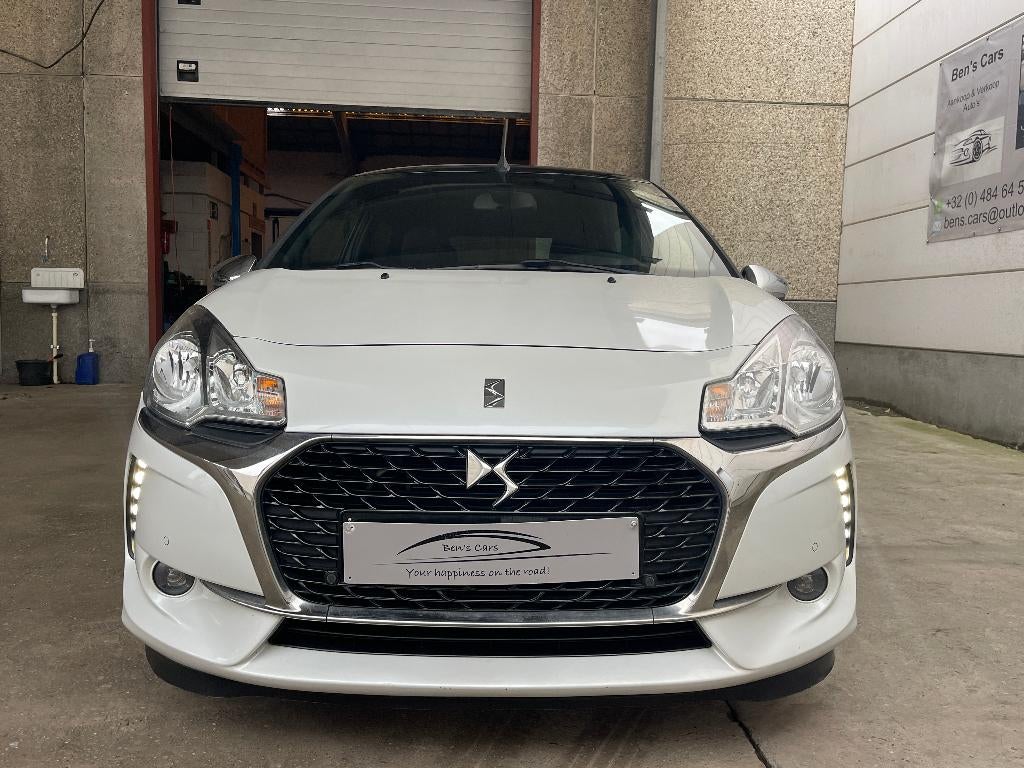 Citroen DS3 Cabrio 1.2i 110pk * GPS/Camera/Airco *, Stof, Cabriolet, USB, Wit