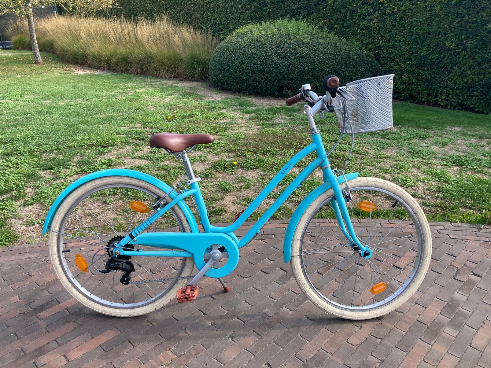 Kinderfiets Btwin 500 9-12jaar, Fietsen en Brommers, Ophalen, 24 inch, Velgrem, Versnellingen