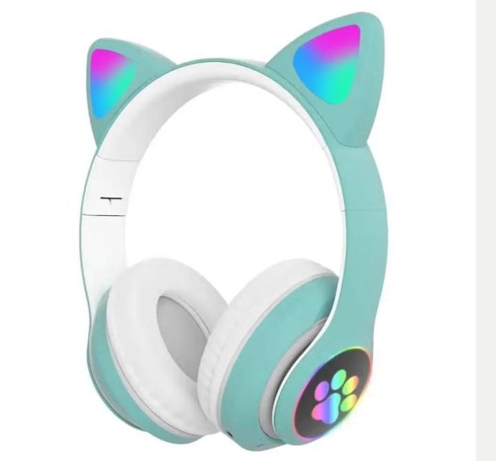 Prachtige luxe headset Bluetooth draadloos met kattenoren, Envoi, Neuf, Sans fil