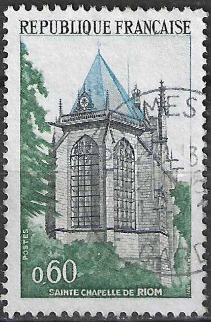 Frankrijk 1971 - Yvert 1683 - Sainte-Chapelle de Riom (ST), Postzegels en Munten, Verzenden, Gestempeld