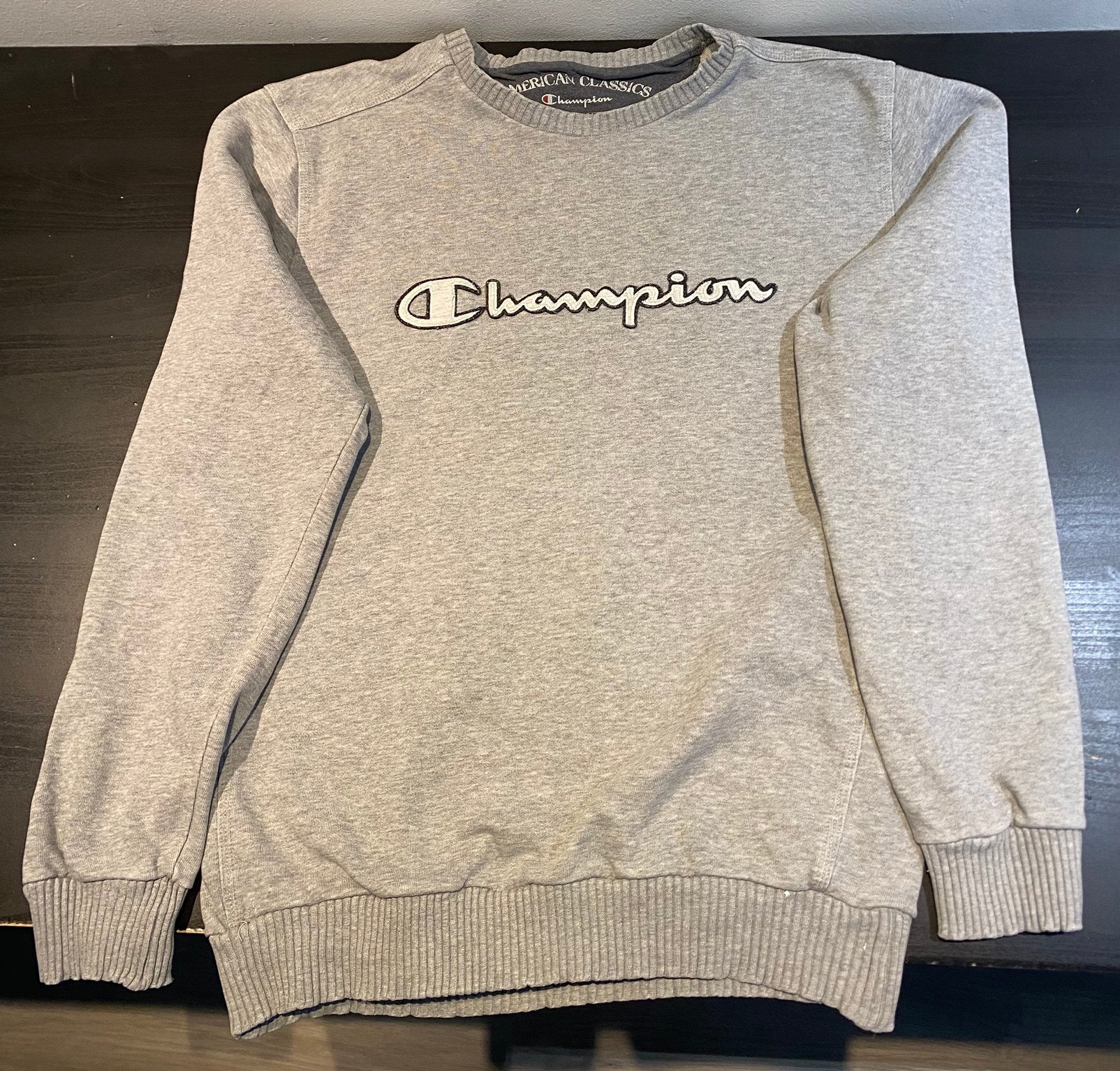 Sweat Champion gris, Enlèvement ou Envoi, Porté, Taille 48/50 (M), Gris