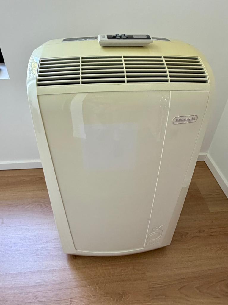 DeLonghi PAC N76 mobiele airco, Elektronische apparatuur, Airco's, Ophalen, Gebruikt, Mobiele airco, Afstandsbediening
