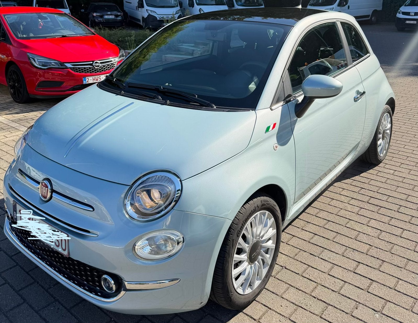 Fiat 500 hybride dolce vita, année 2024,29500 km, Achat, Carnet d'entretien, Apple Carplay, Particulier