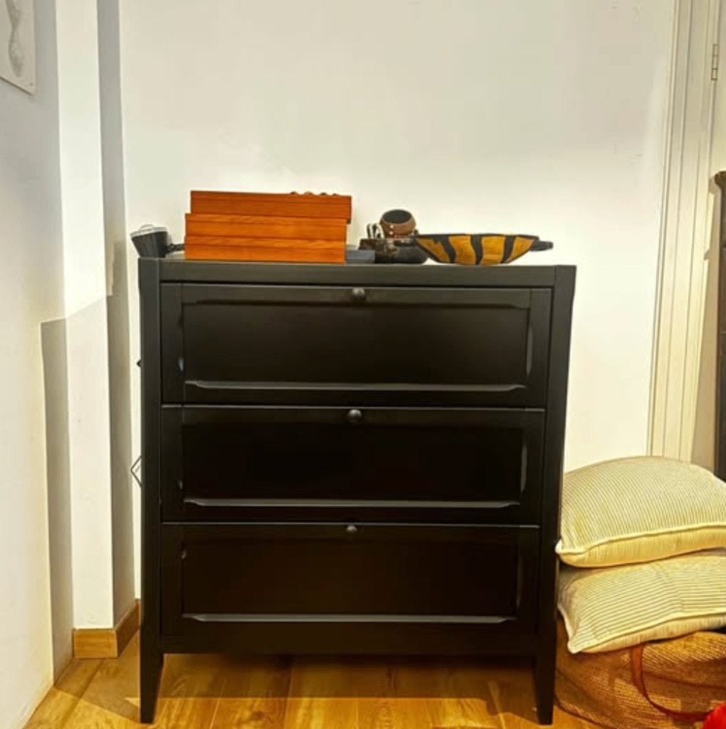 commode noire, 3 ou 4 tiroirs, 25 à 50 cm, Moins de 100 cm, Enlèvement