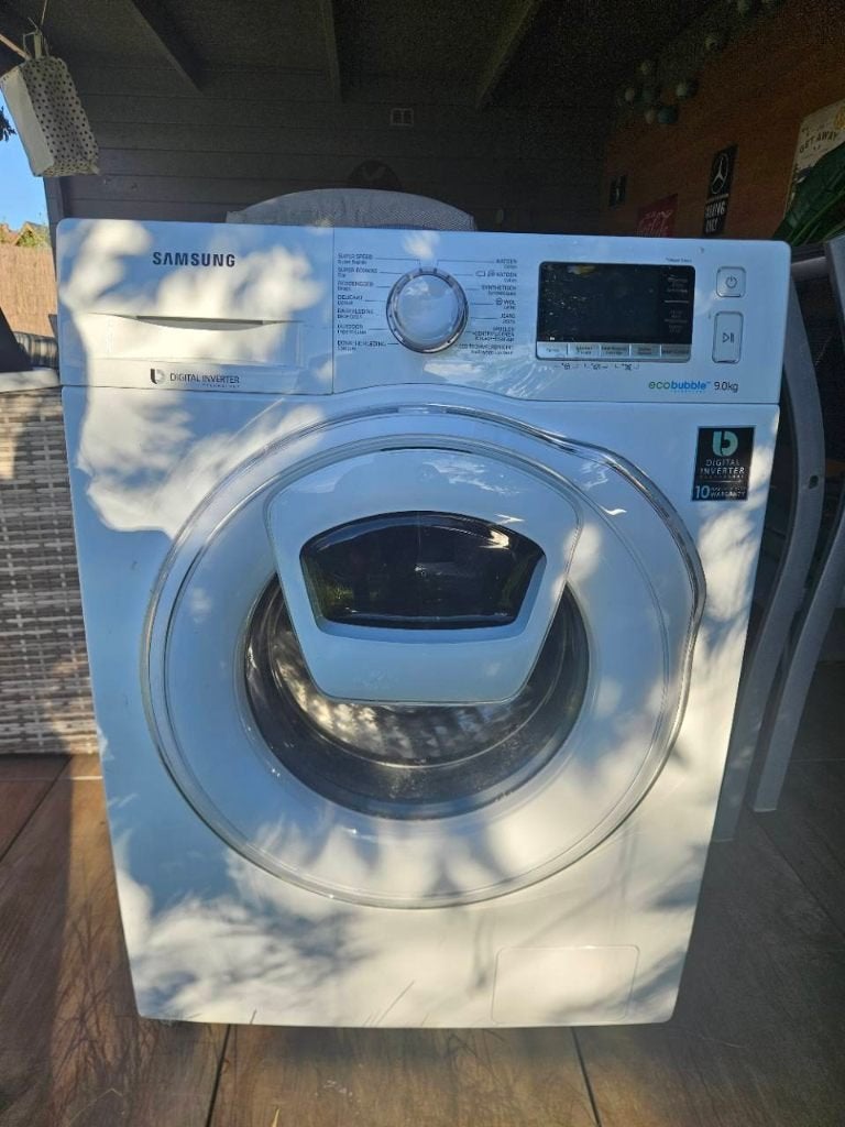 Lave-linge Samsung AddWash 9 kg WW91K6404SW, Electroménager, 1200 à 1600 tours, Chargeur frontal, Enlèvement, Utilisé