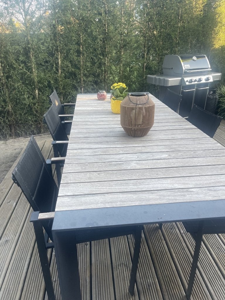 Tuinset (tafel + 8 tuinstoelen), Tuin en Terras, Tuinsets en Loungesets, Ophalen, Gebruikt, Aluminium, 8 zitplaatsen