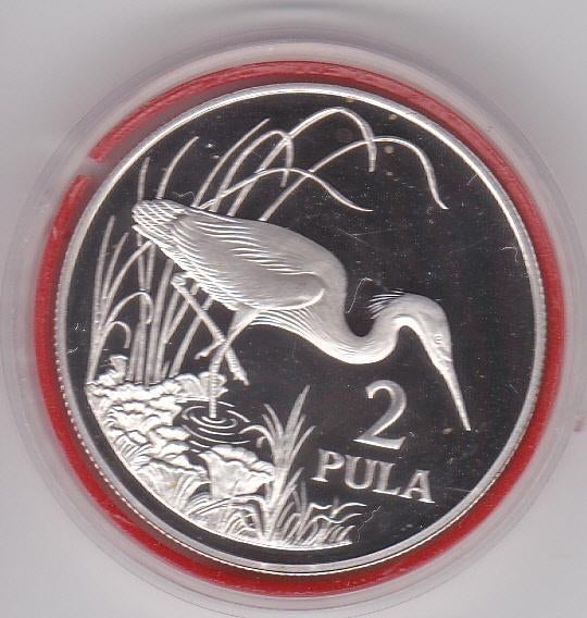 Botswana 2 juillet 1986, Enlèvement ou Envoi, Monnaie en vrac, Argent