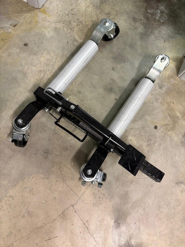 AUTOMOVERS / DOLLY MECHANISCH - EXTRA LARGE (4 ST) + RACK, Auto diversen, Ophalen, Zo goed als nieuw