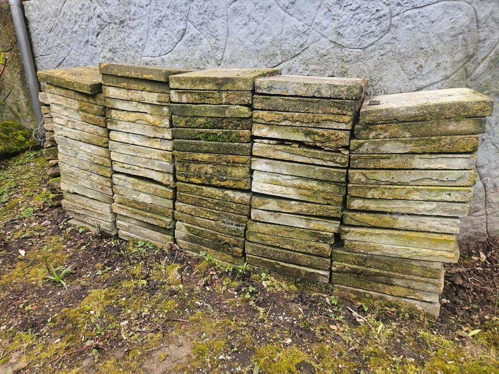 Dalles de rue à donner, Tuin en Terras, Tegels en Klinkers, Ophalen, Gebruikt, 5 tot 10 m², Overige typen