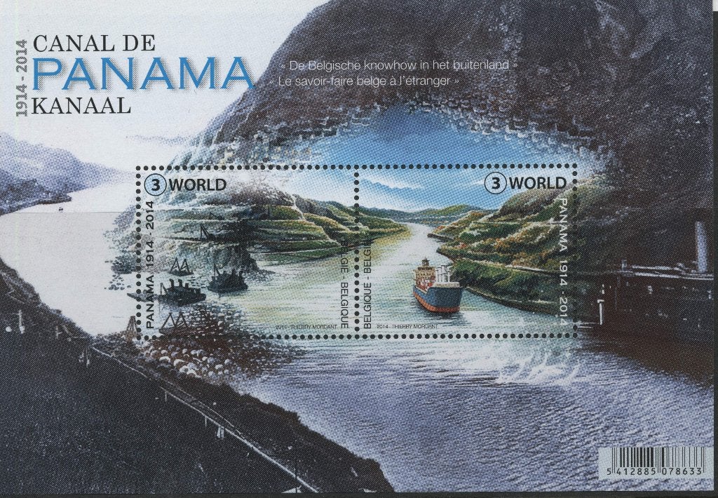 Blok Panamakanaal postfris, Scheepvaart, Ophalen of Verzenden, Postfris, Postfris