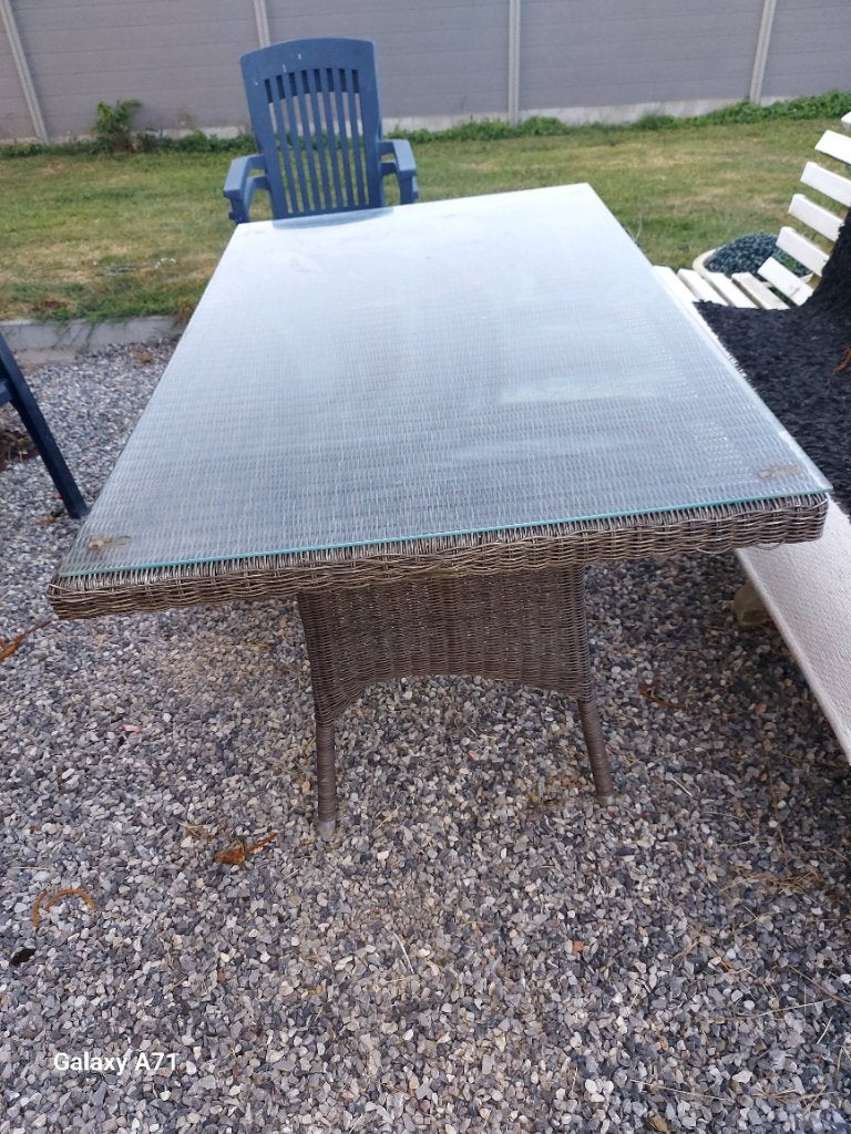 Table de jardin, Jardin & Terrasse, Enlèvement, Utilisé, Rectangulaire, Synthétique