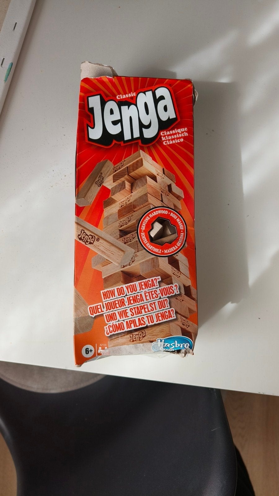 Jeu jenga, Ophalen