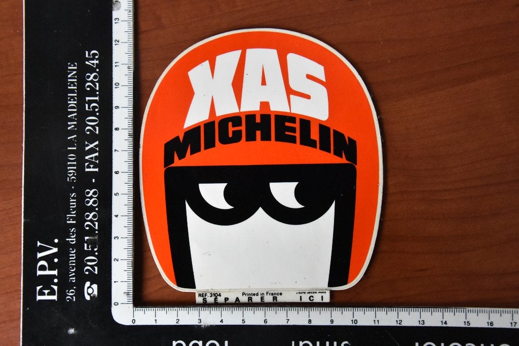autocollant vintage Michelin XAS, Enlèvement ou Envoi