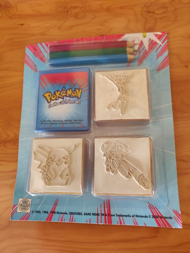 Pokemon vintage stempel set 2000, Ophalen of Verzenden