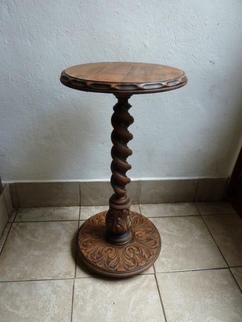 Houten plantenstaander/pied de stalle 59cm diam.29, Ophalen