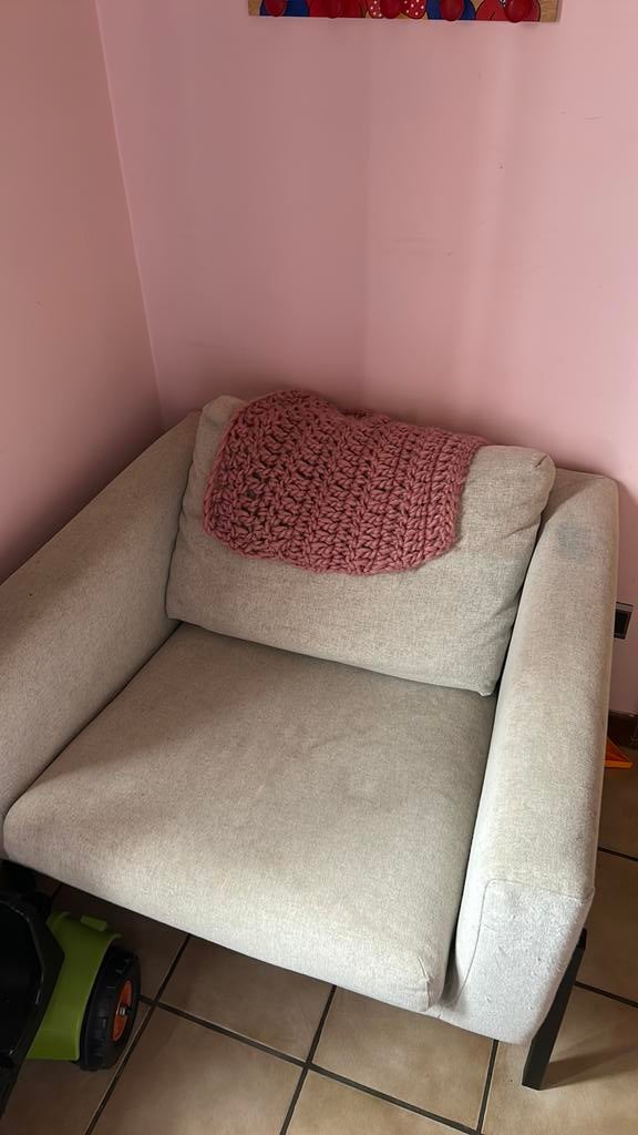 Zetel, Huis en Inrichting, Ophalen, Zo goed als nieuw, Stof