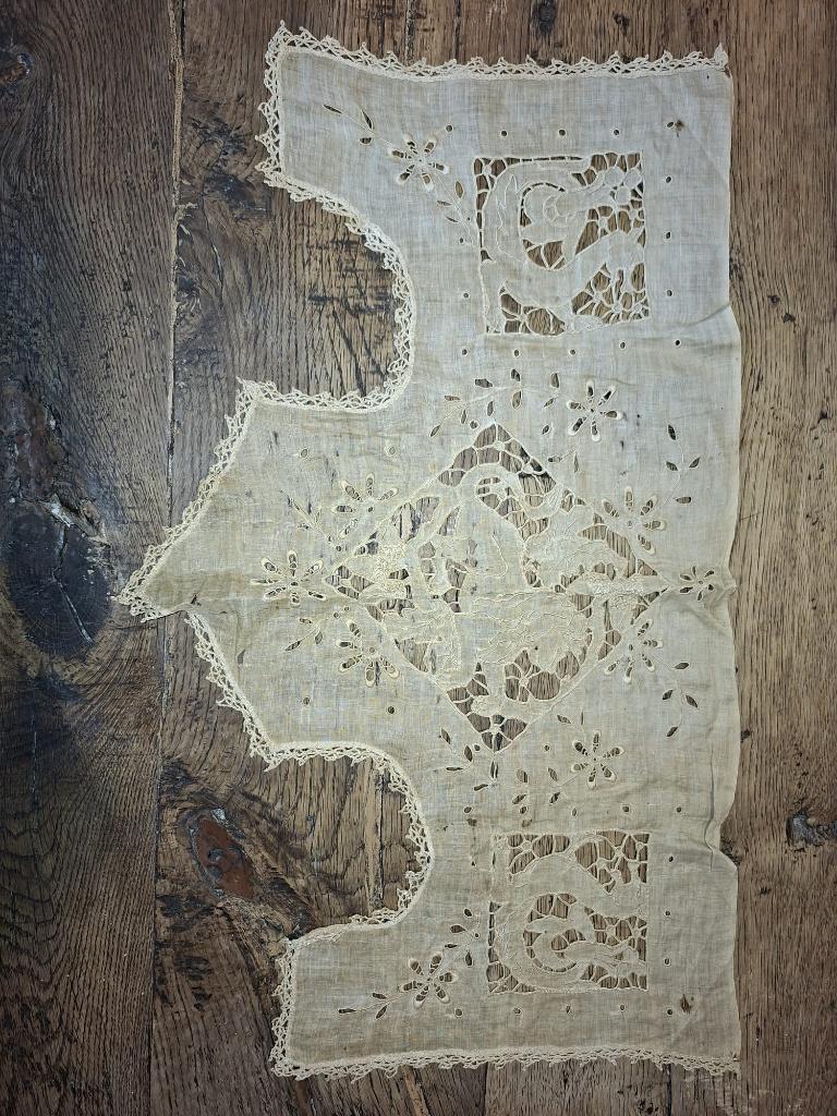 oude fijn geweven doek, begin 1900, Antiek en Kunst, Ophalen of Verzenden
