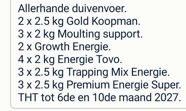 Duiven voeder., Dieren en Toebehoren