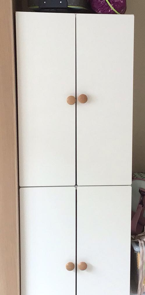 Kinderkleerkast, Huis en Inrichting, Kasten | Kleerkasten, Ophalen, Gebruikt, 50 tot 100 cm, Overige houtsoorten