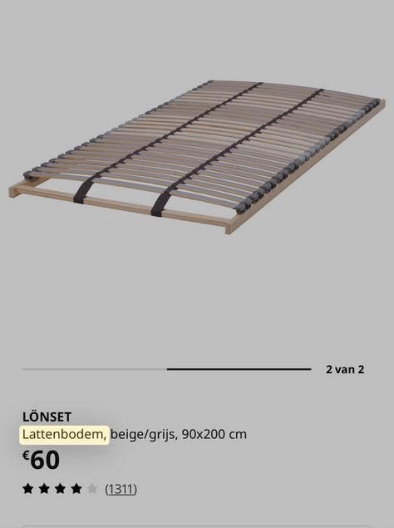 Lonset latten bodem ikea, Enlèvement, Comme neuf