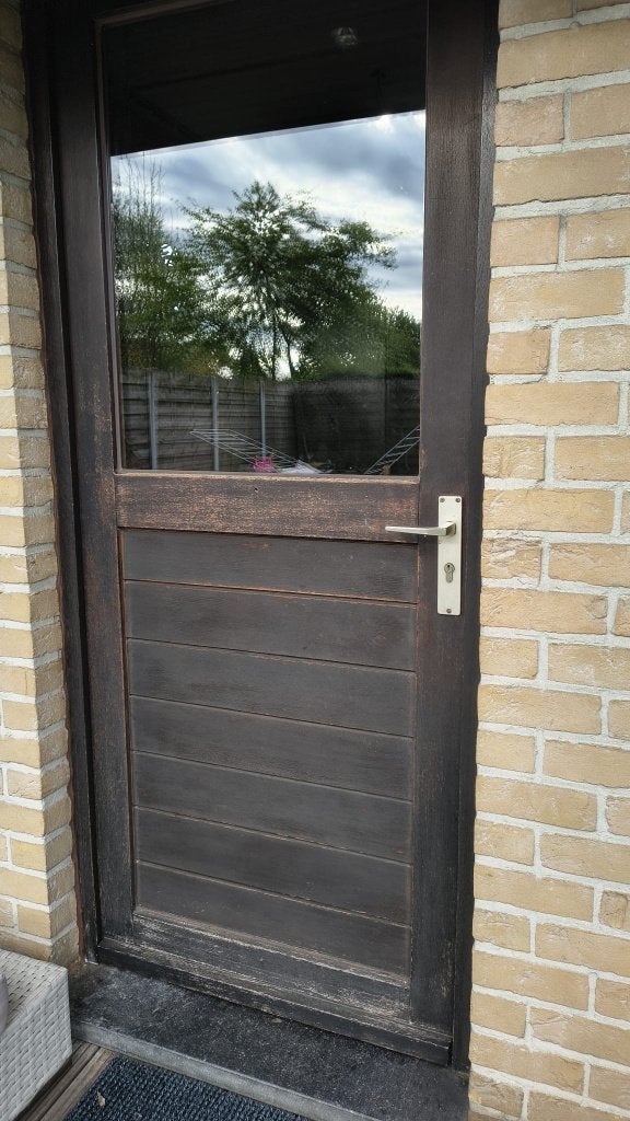 porte dérobée à Meranti, Bricolage & Construction, Fenêtres & Moustiquaires, Porte extérieure, Enlèvement, Bois, 200 à 215 cm